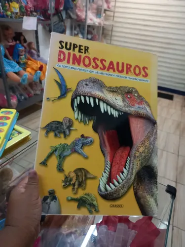 Livro sobre dinossauros 