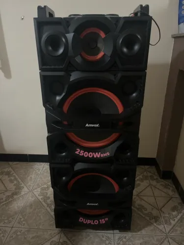 Caixa de Som Amvox 2500Wrms