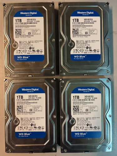 Hd WD 1Tb (Lote 4 Unidades)