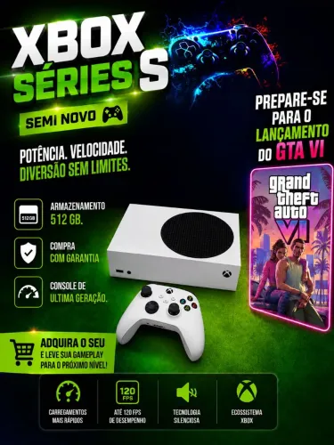Xbox Séries s Semi Novo Completo