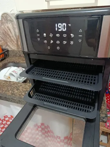 Air fryer 12 litros com 3 bandejas 