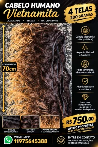 CABELO HUMANO VIETNAMITA** 