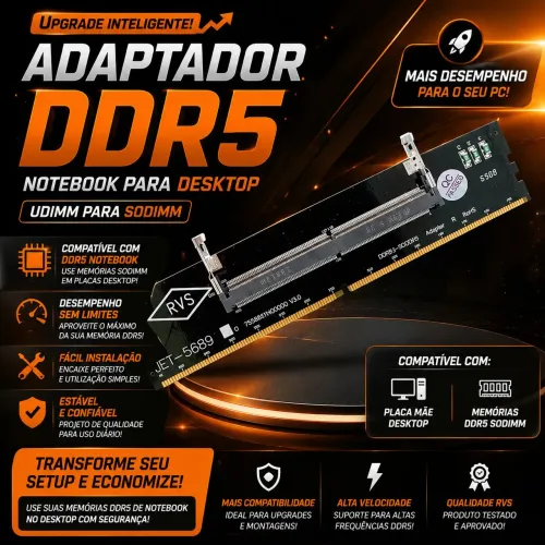 Adaptador ddr5 Notebook para desktop