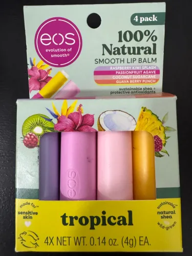 Lip Balm Smooth EOS kit c/ 4 unidades