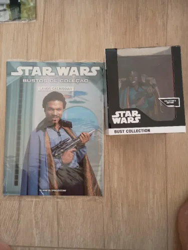 Colecão Busto Star Wars - 03 Unidades - Lando Carissian, Almirante Akbar e Piloto de AT AT