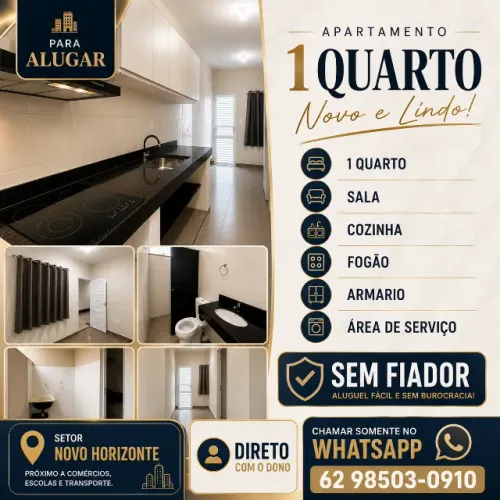 Apartamento 1 Quarto Goiania Bairro Setor Novo Horizonte Vila Boa Rua Av Regiao Cidade