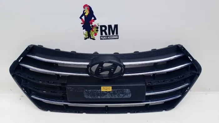 Grade Dianteira Hyundai Hb20 2016 A 2019 Original C/ Detalhe Preto Brilhante