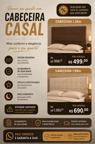 Cabeceiras cama Casal em Promoção