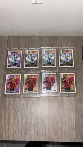 Kit Figurinhas Extra Legends Messi e Cristiano Ronaldo