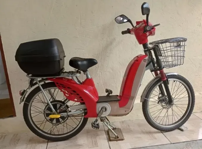 Bicicleta Elétrica Sousa Bike Vermelha - Única Dona!