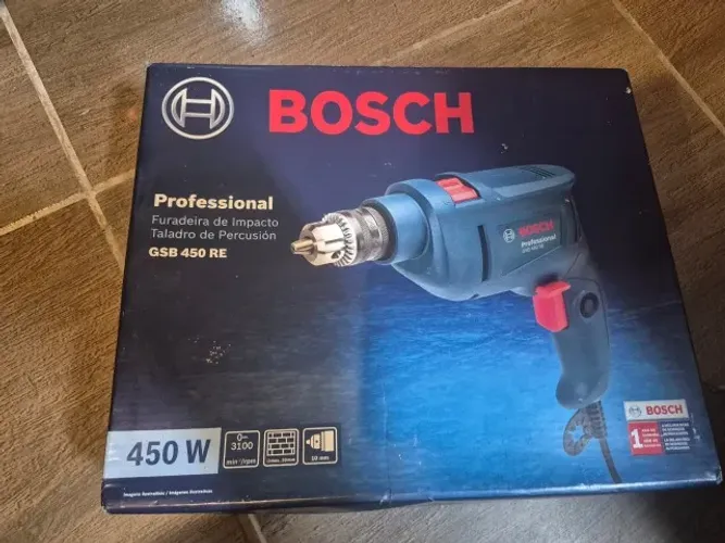 Furadeira de Impacto Bosch GSB 450 RE 127V 450W - Estado de Nova (Com NF e Garantia)