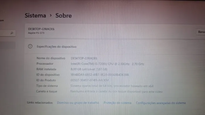 Notebook acer