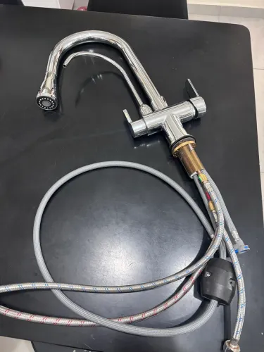 Torneira gourmet de bancada para água quente, fria e filtrada