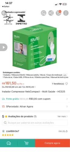 Aparelho aerosol 