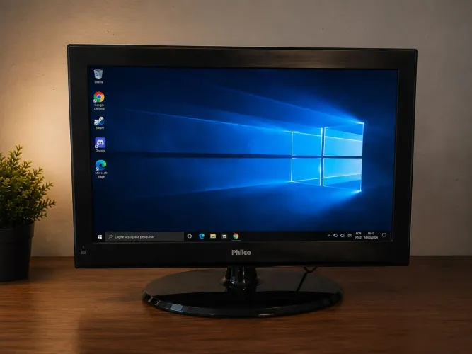 Monitor philco 24p 1080p 60hz funcionando perfeitamente monitor tv