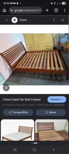 Cama casal madeira mirage