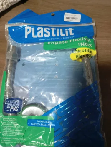 Engate flexível inox plastilit