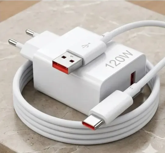 (CONSULTAR ATACADO) Carregador Turbo Ultra Rápido 120W com Cabo USB-C
