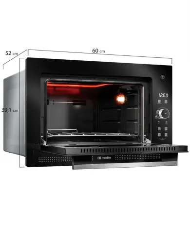 FORNO ELÉTRICO MULLER DIGITAL DE EMBUTIR PETRL
