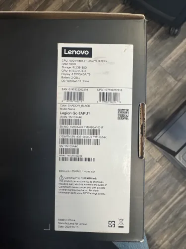 Lenovo Legion Go Ryzen Z1 Extreme 16GB 512GB ? Console PC Gamer Portátil Windows 11