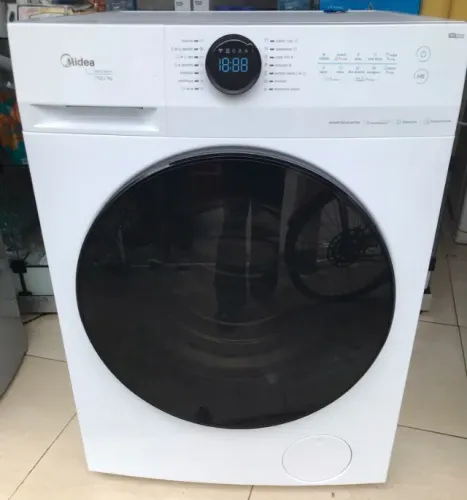 Máquina Lava e seca Midea Inverter 11kg MF200 Funcionando