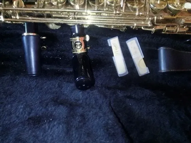 Vendo Sax alto , com Duas Boquilha, palhetas, e Correia completo