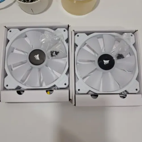 Fan Corsair Sp140 Rgb Elite Branca Icue 140m / Kit Com 2 Unidades