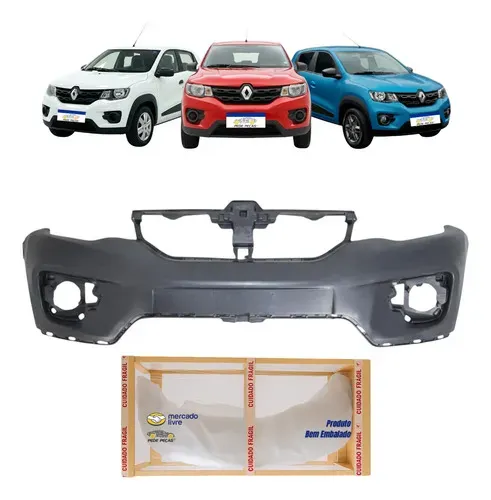 Parachoque Renault Kwid Intense 2017 2018 19 20 21 2022 Novo Preto