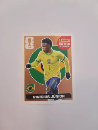 Vinícius Jr Extra Sticker Bronze - Álbum Copa do Mundo 2026 (Panini)