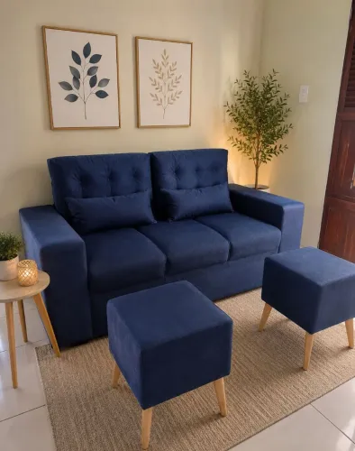 Sofá azul