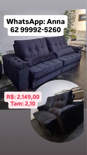 Sofá retrátil novo