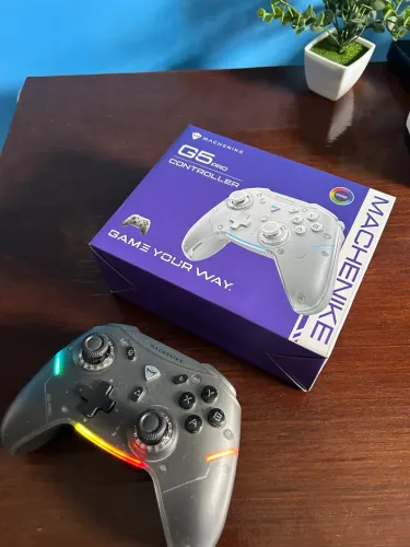 Controle Gamer Machenike G5 Pro RGB Sem Fio com Caixa