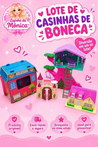 Lote de casinhas de boneca