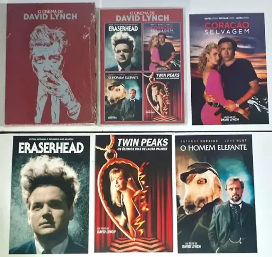 Coleção DVD O Cinema de David Lynch (3 discos + cards) ótimo estado sem 1 filme