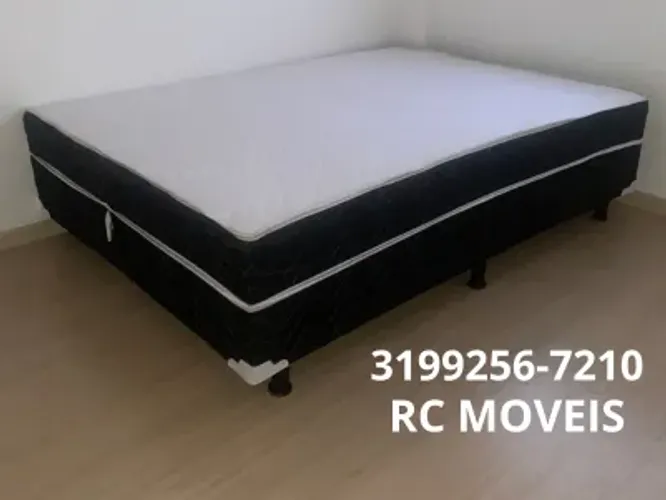 Cama Box Casal OrthoBox com Colchão D33 Alta Densidade 