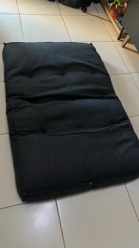 2 Futons alto em linho 1,20x80x15cm leroy