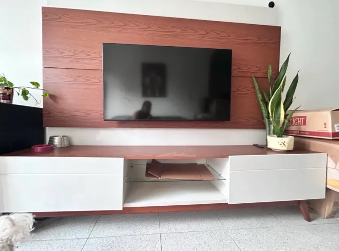 Rack com painel de Tv