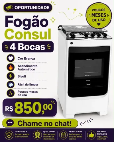 Fogão Consul 4 Bocas