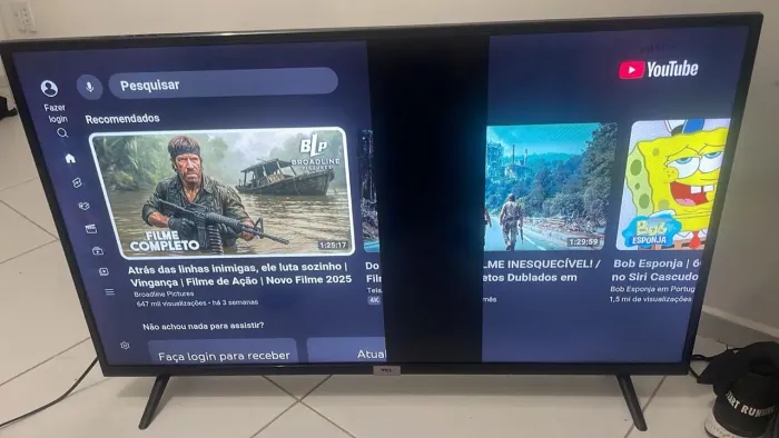Tv TCL 43 polegadas com defeito 