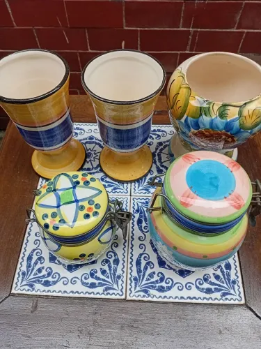 Vasos para decoração louça 