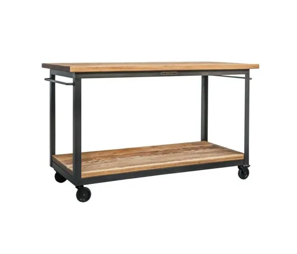 Mesa industrial com rodizio e alças