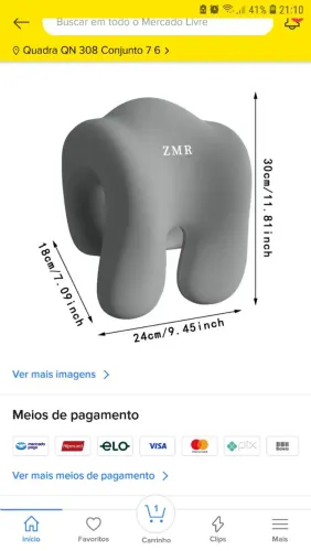 Almofada de cabeça para cadeira NOVO