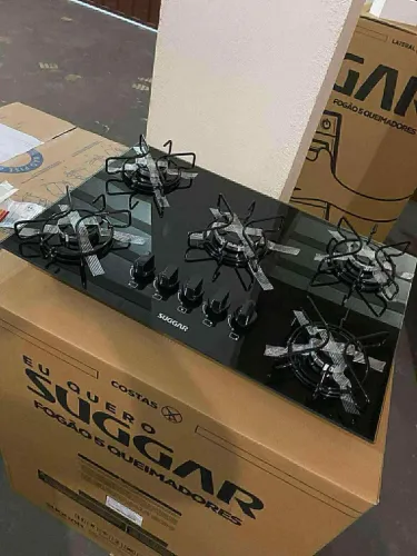 COOKTOP SUGGAR 5 BOCAS PRETO NOVO