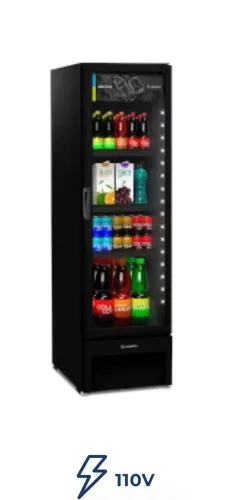 Refrigerador Expositor Vertical Metalfrio 343 Litros All Black VB28R 110V
