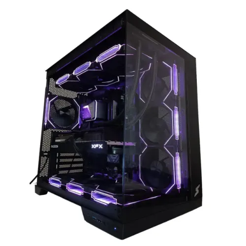 PC Gamer Black 4K JIREH ELITE | RX 9070 XT | RYZEN 7 7800X3D | 32GB DDR5 | SSD 1TB NVMe