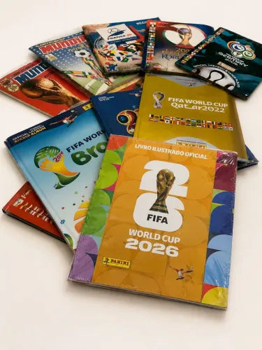 Coleção álbum da copa do mundo completos de 1990 até 2022