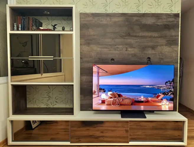 Home Theater / Rack Painel Planejado para TV em MDF 26mm (2,55m x 2,00m) - Impecável