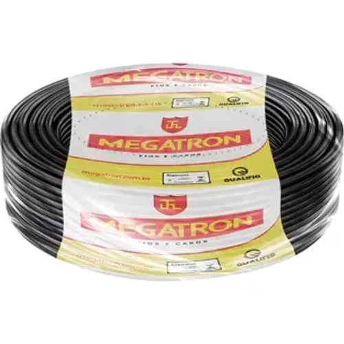 Fio Cabo Flexivel 4,00mm² cor Azul, Rolo com 100 metros Marca Megatron