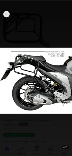Afastador alforge protetor traseiro fazer 250