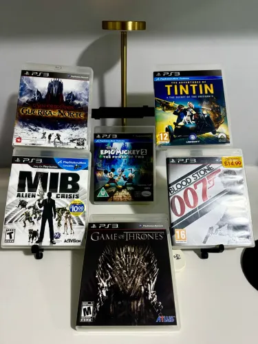 PACK - 6 Jogos PS3 | Game of Thrones + Tintin + LotR + MIB + 007 + Epic Mickey